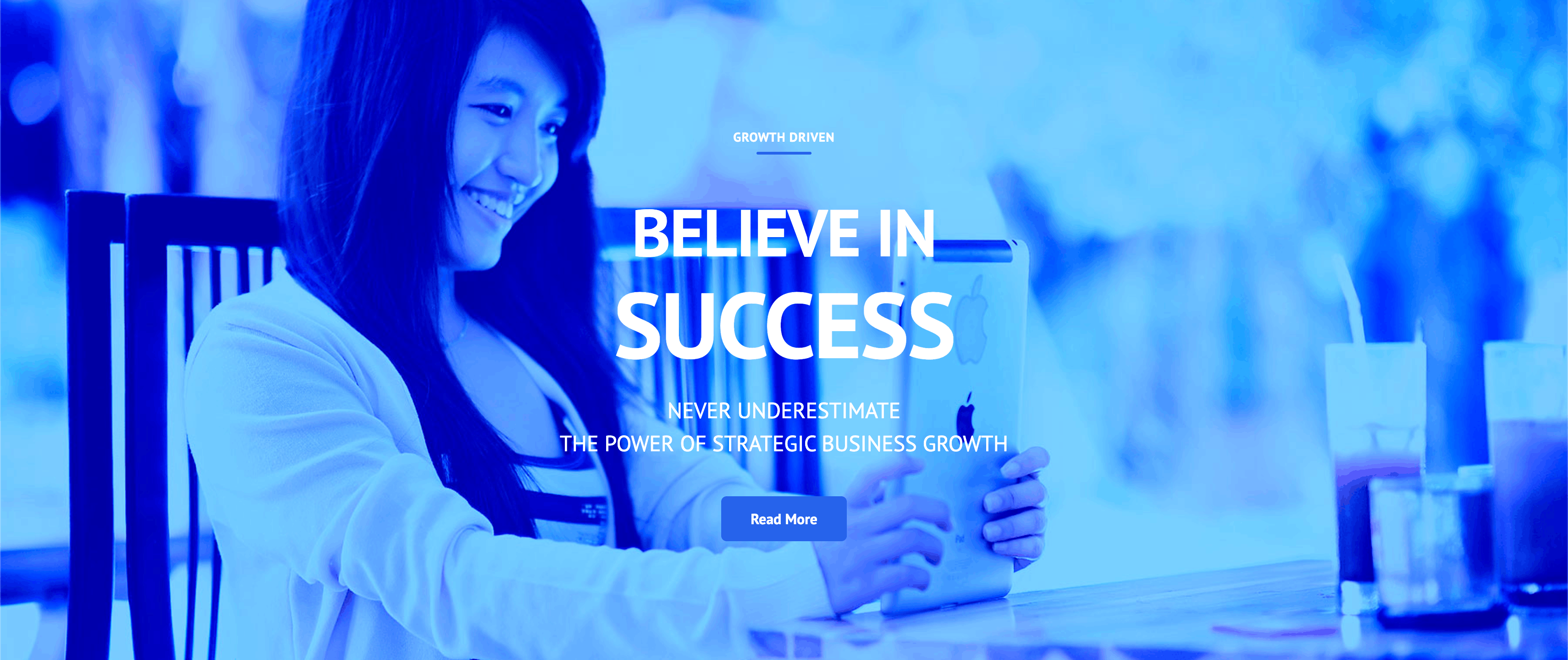 Hero / Believe in success banner