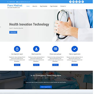 Healthcare Website Development with FSars Medical Pro WordPress Theme