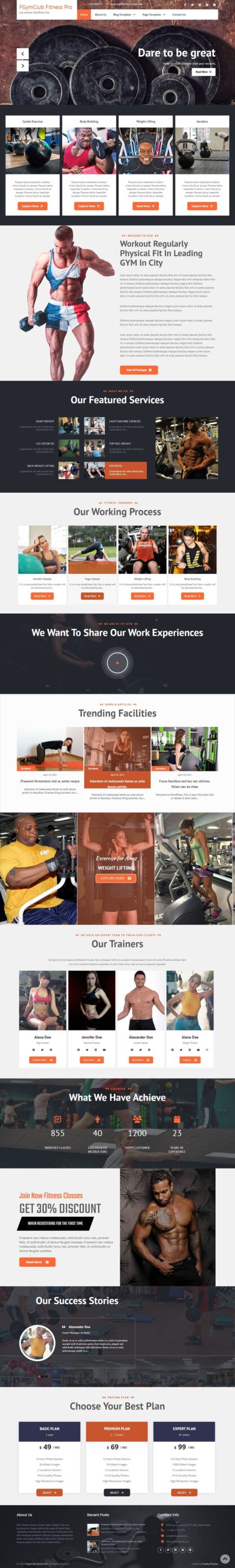 FGym Club Fitness Pro: Empowering Fitness Journey