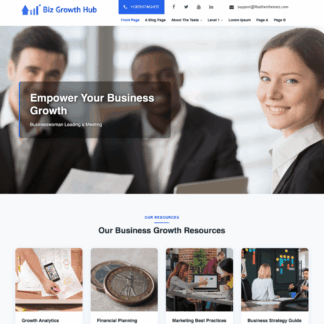 WordPress Biz Growth Hub Lite Theme