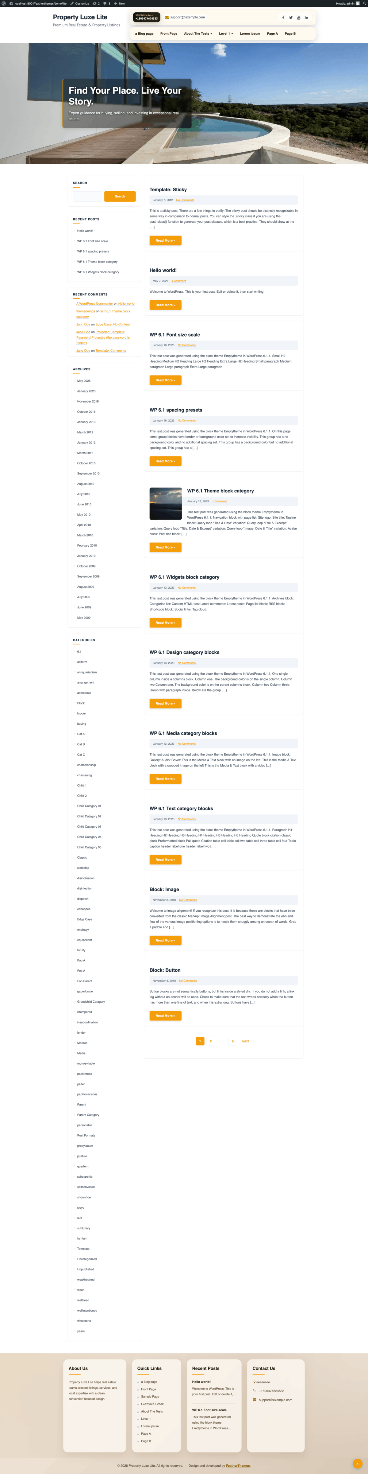 WordPress Property Luxe Lite Theme - Image 2